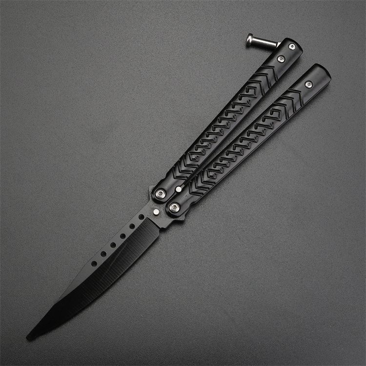 All-steel butterfly training practice knife, safe toy, unsharpened