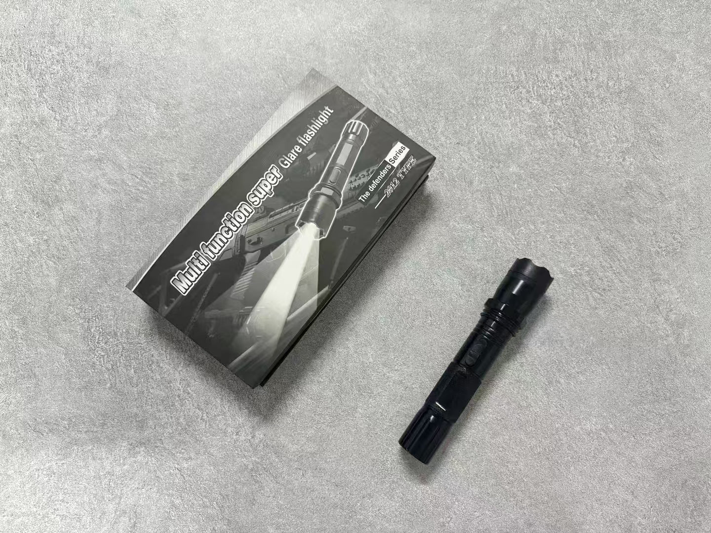 1102 High-power flashlight with stun function. stun gun