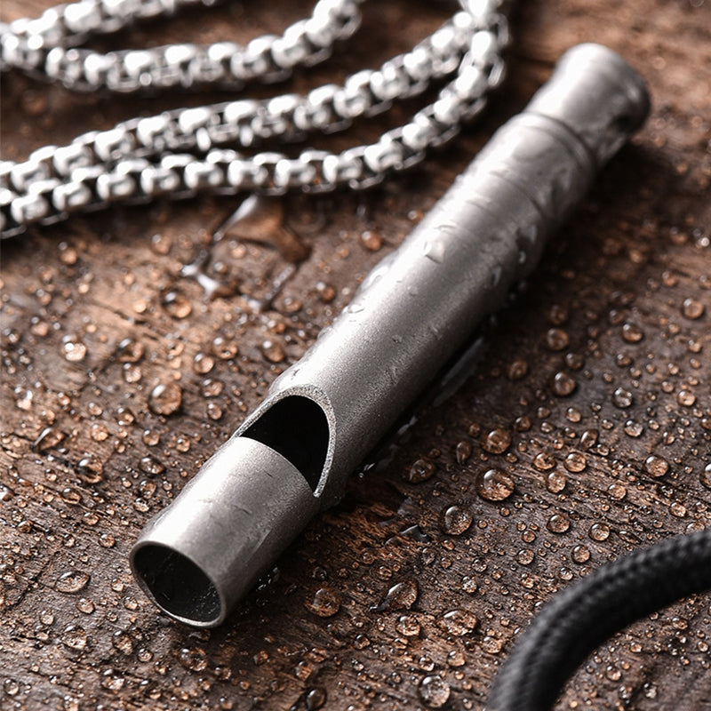 Decibel Titanium Whistle Outdoor Edc Backpack Pendant Tool