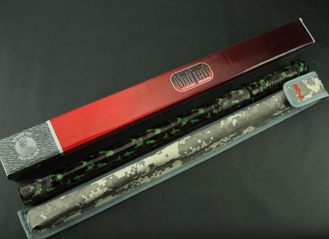 United Camouflage Imitated Damascus Baton Knife