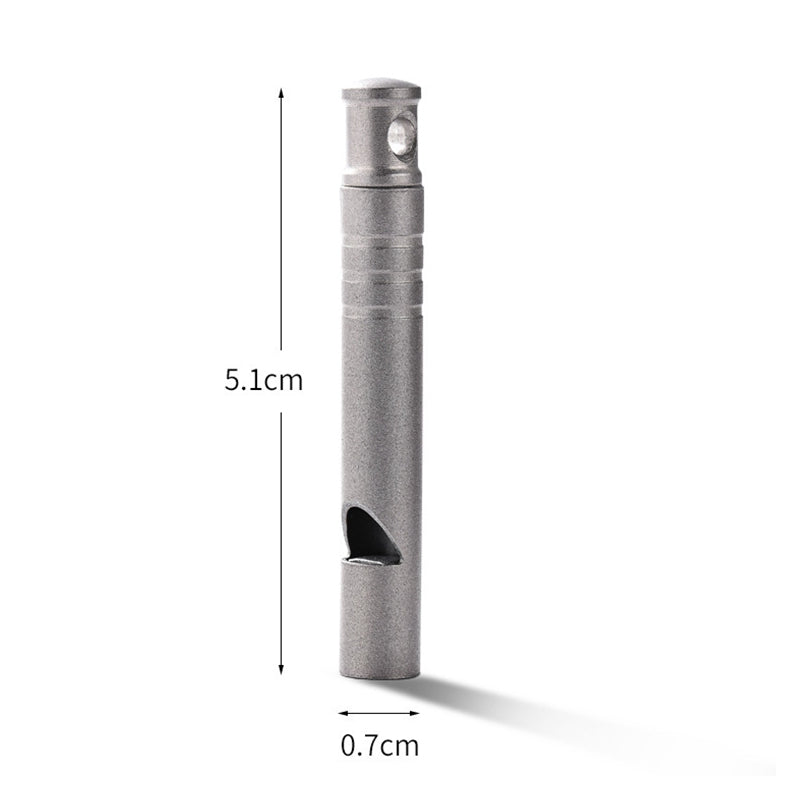 Decibel Titanium Whistle Outdoor Edc Backpack Pendant Tool