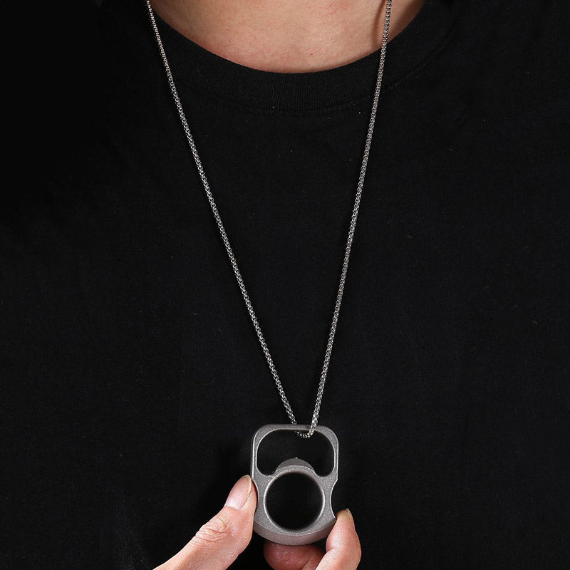 Mini Open Bottle Knuckle Dusters EDC Self-defense Decoration