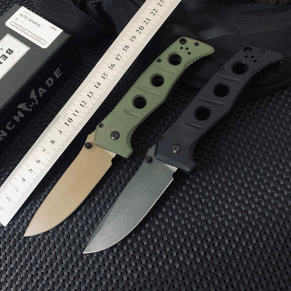 Benchmade 275 Folding Knife – G10 Handle, High-Hardness Tactical Folder, EDC Tool