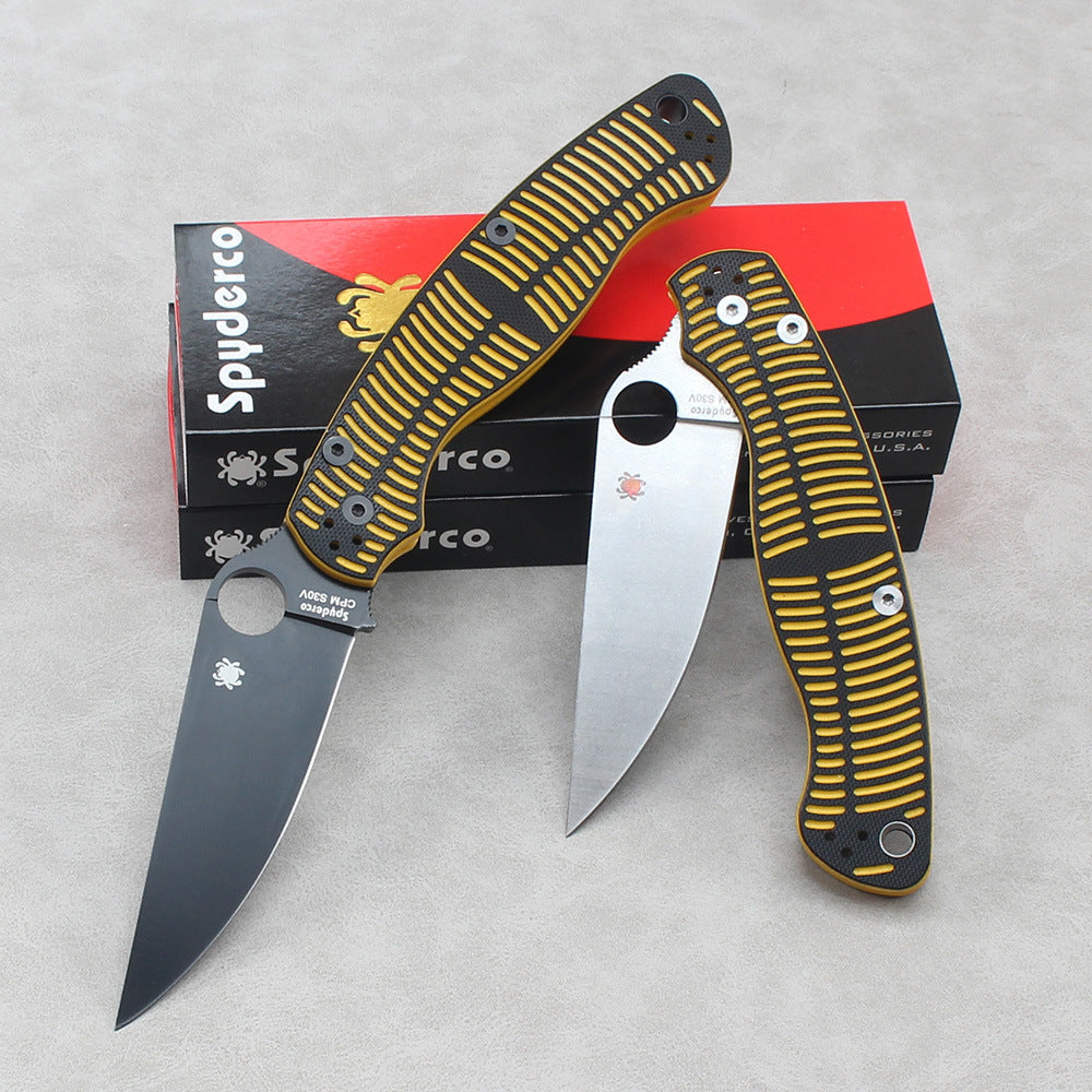 Spyderco C36 Folding Knife – New Model with Dual-Tone G10 Handle and High-Hardness Survival Blade