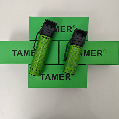 TAMER OC Gel Spray, Portable Wildlife & Aggressive Dog Repellent with Carrying Clip for Outdoor Hiking & Camping