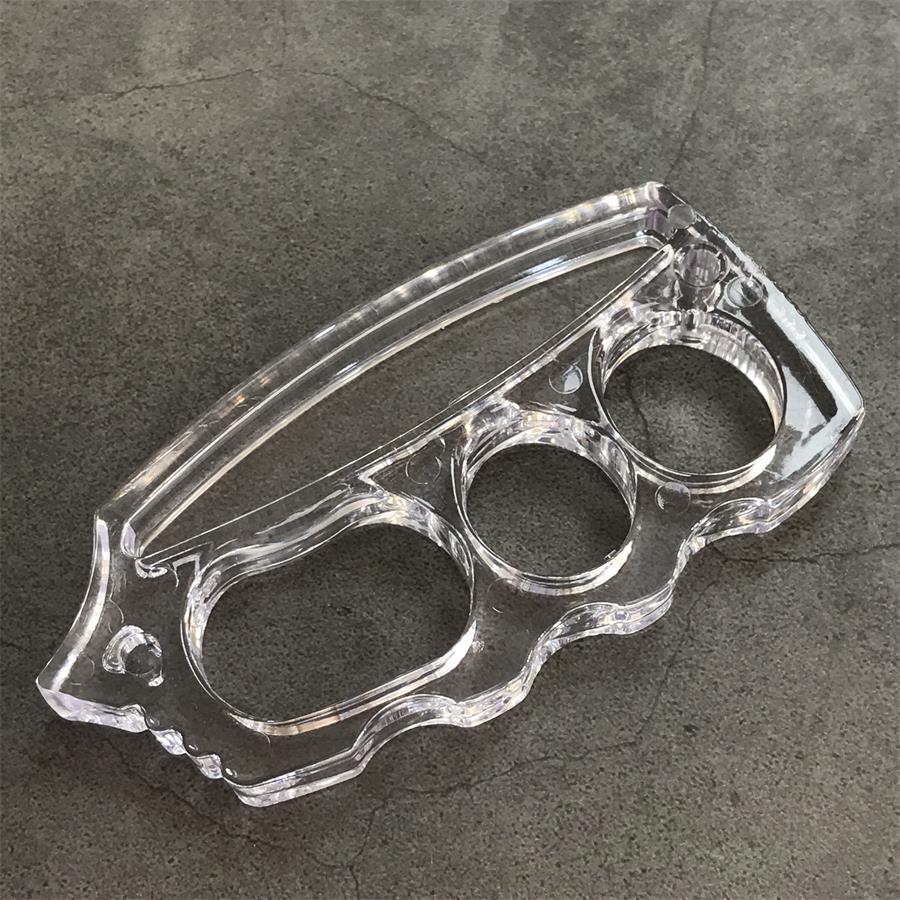 Transparent Knuckle Duster Window Breaking EDC Tool