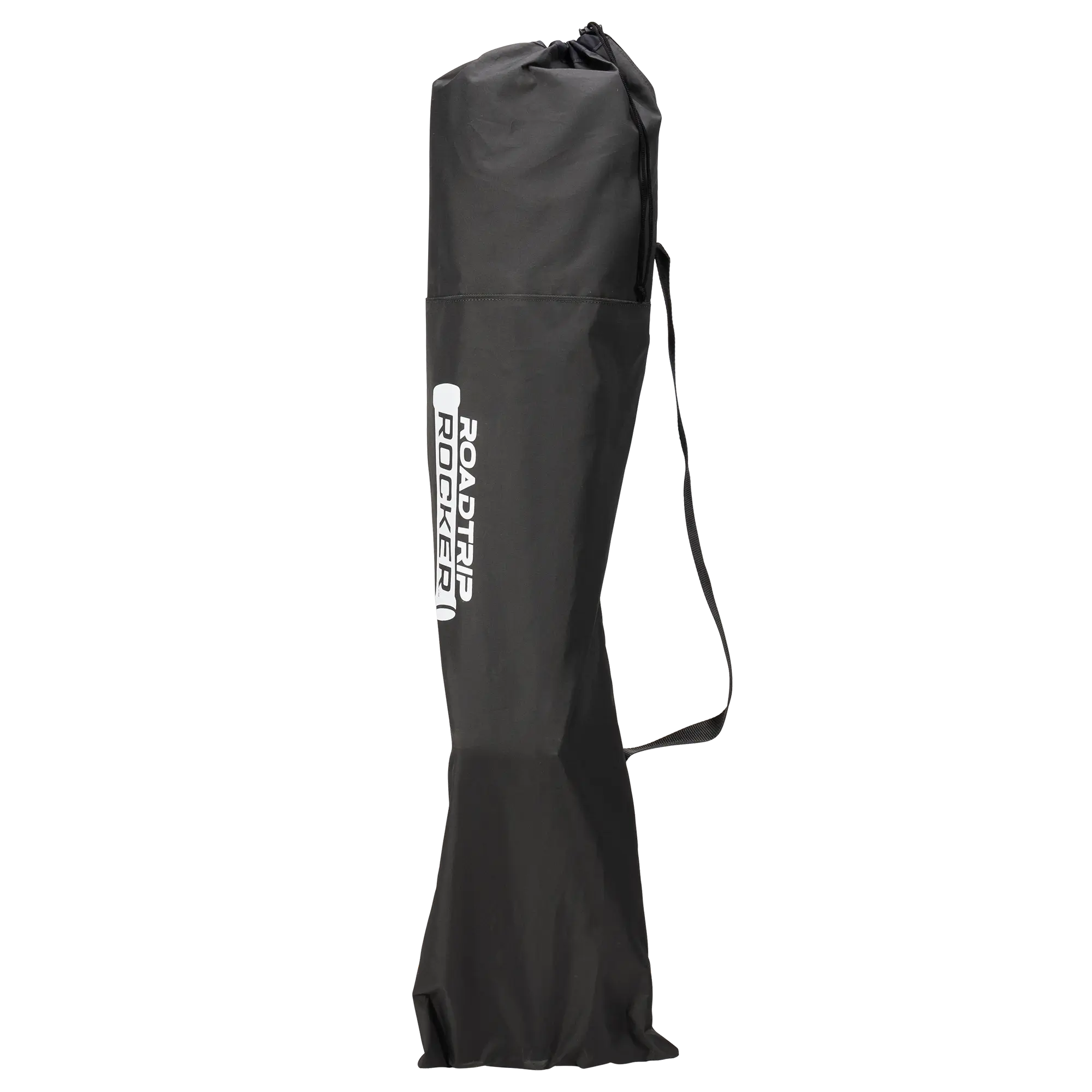 The dark charcoal roadtrip rocker carry bag with shoulder strap. 