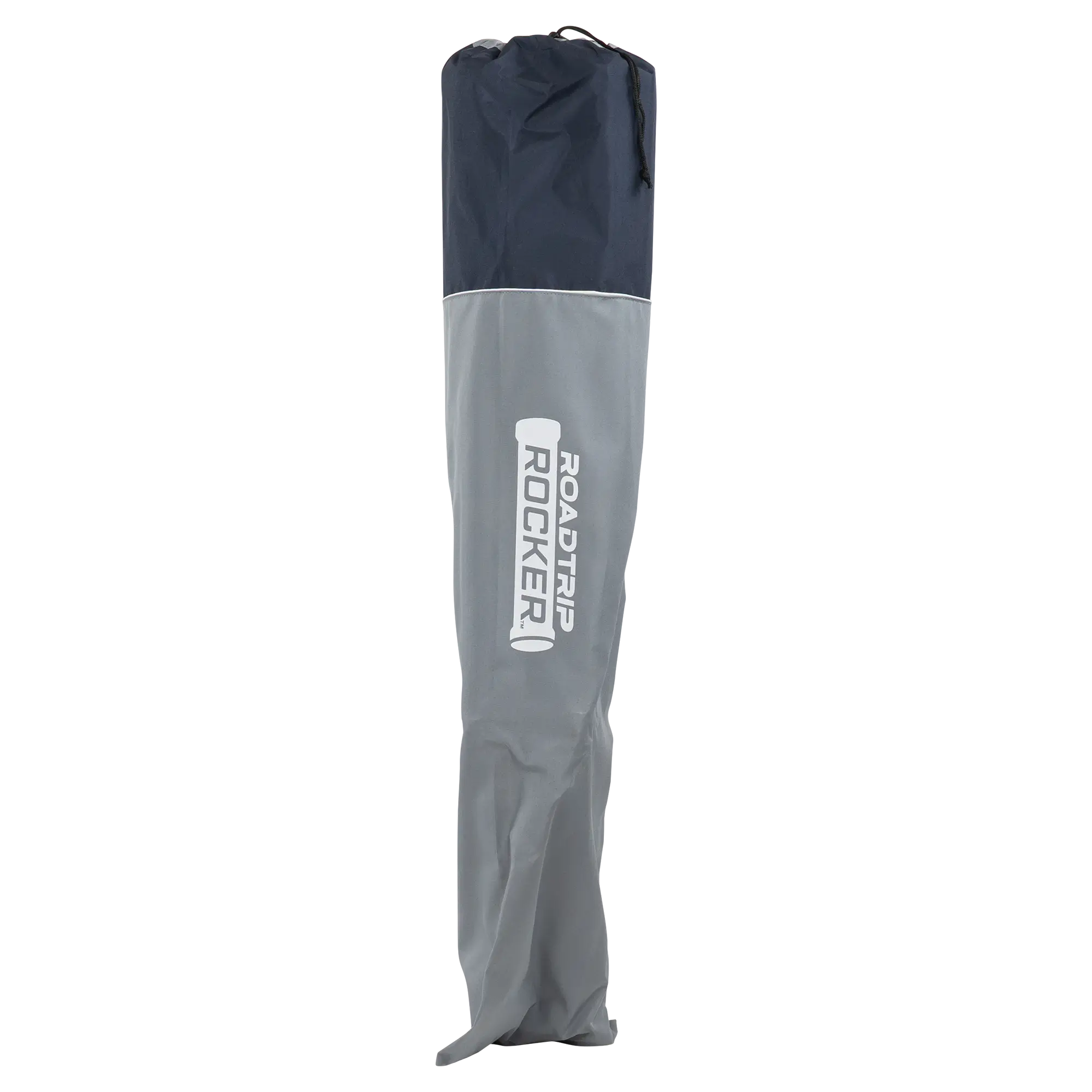 The indigo roadtrip rocker carry bag with shoulder strap. 