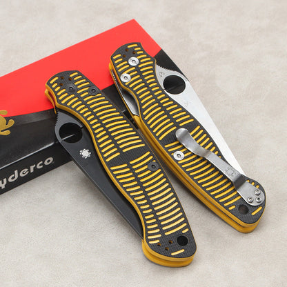 Spyderco C36 Folding Knife – New Model with Dual-Tone G10 Handle and High-Hardness Survival Blade