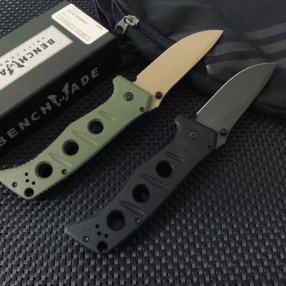 Benchmade 275 Folding Knife – G10 Handle, High-Hardness Tactical Folder, EDC Tool