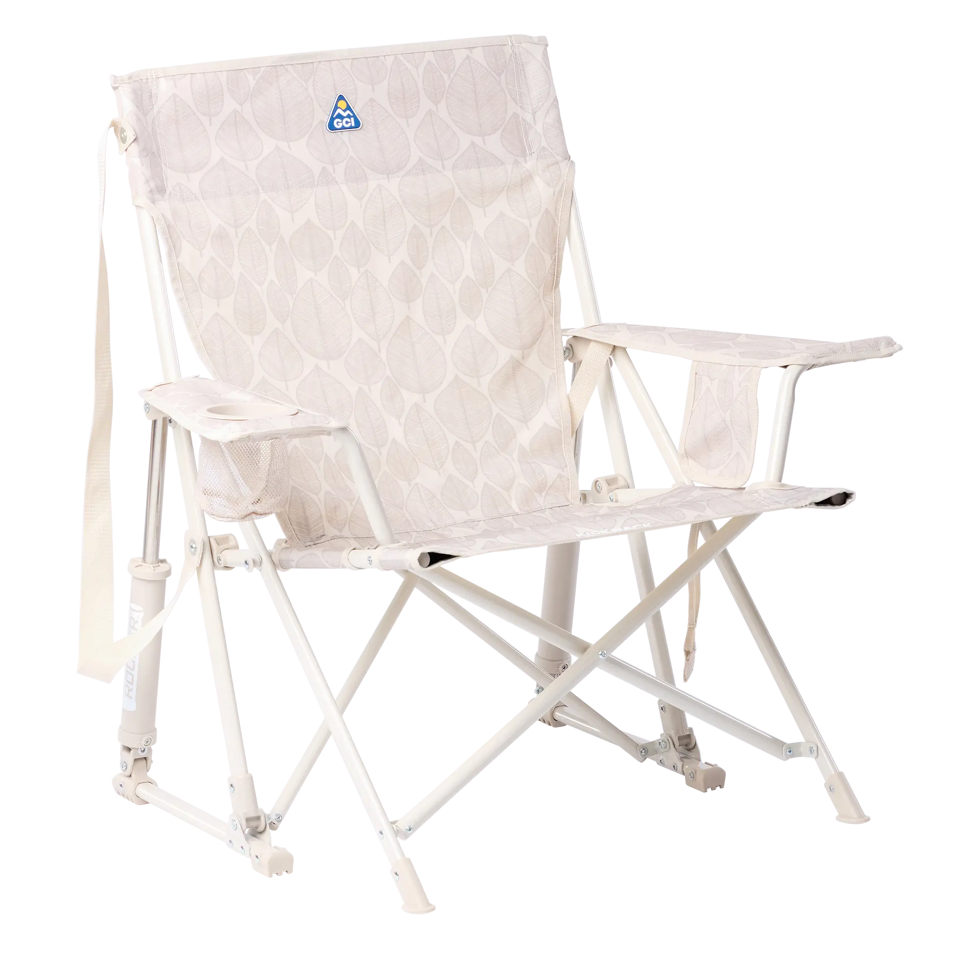 Kickback Rocker, Soft Neutral Leaf, Front Right Angled