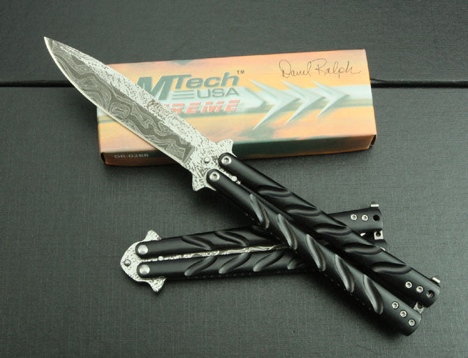 Corrugated Steel Folding Knife
