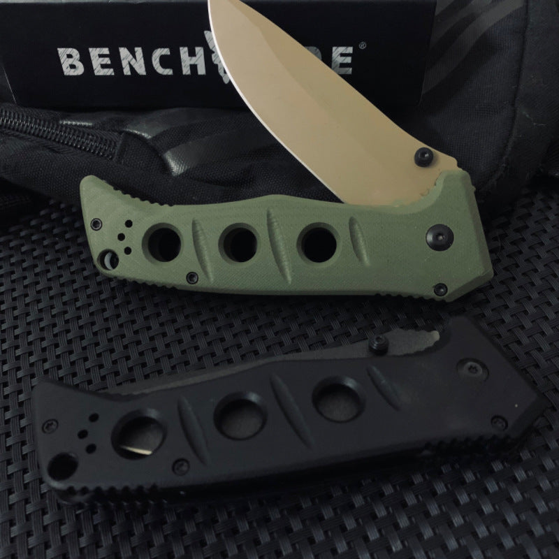 Benchmade 275 Folding Knife – G10 Handle, High-Hardness Tactical Folder, EDC Tool