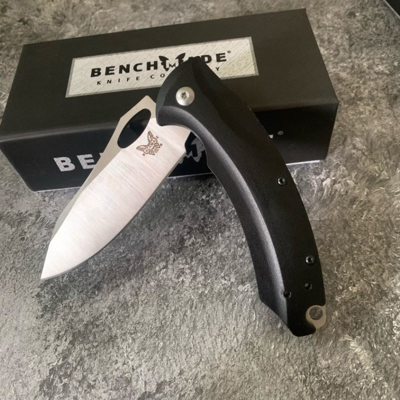 Benchmade 818 Outdoor Folding Knife: Aircraft-grade Aluminum Handle, High-Hardness D2 Steel Blade—Sharp, Compact Tool for Camping and Survival.