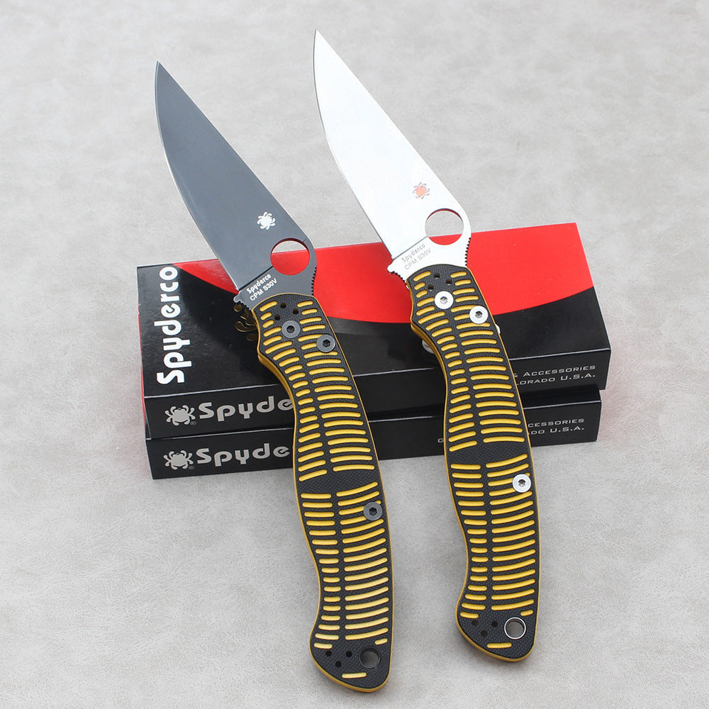 Spyderco C36 Folding Knife – New Model with Dual-Tone G10 Handle and High-Hardness Survival Blade
