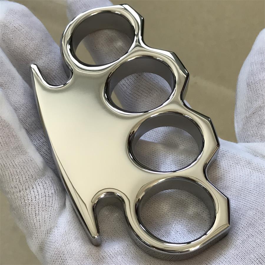 The King Classic Mirror Steel Knuckle Duster Self Defense EDC Tool