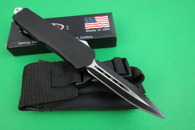 A07 Double-Edged Serrated Knife