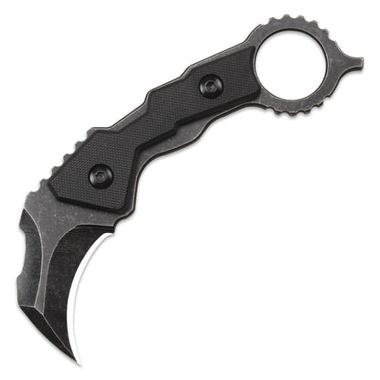 High-quality outdoor and survival knife: portable, high-hardness, sharp, compact—suitable for wilderness use or as an everyday carry fruit knife.