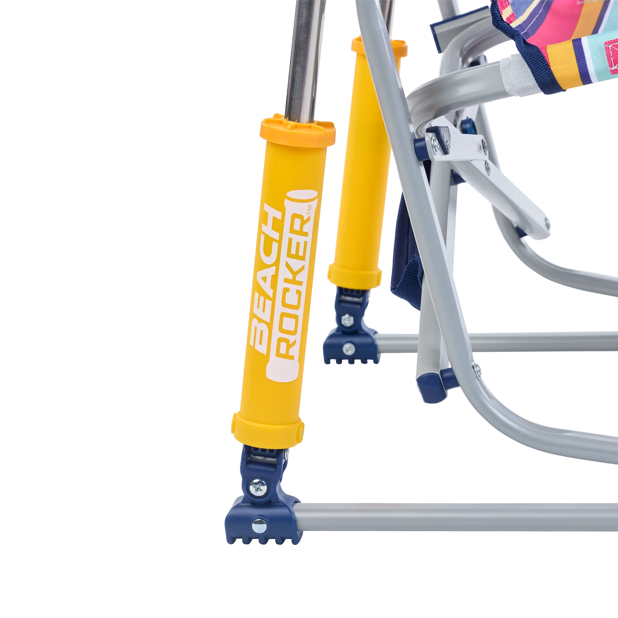 Beach Rocker, Multi-Stripe, Spring-Action Shocks