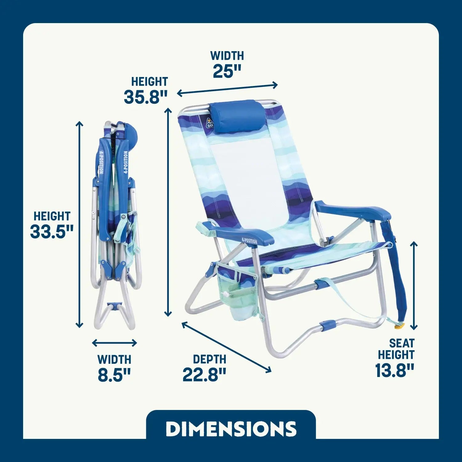 Bi-Fold Beach Chair™
