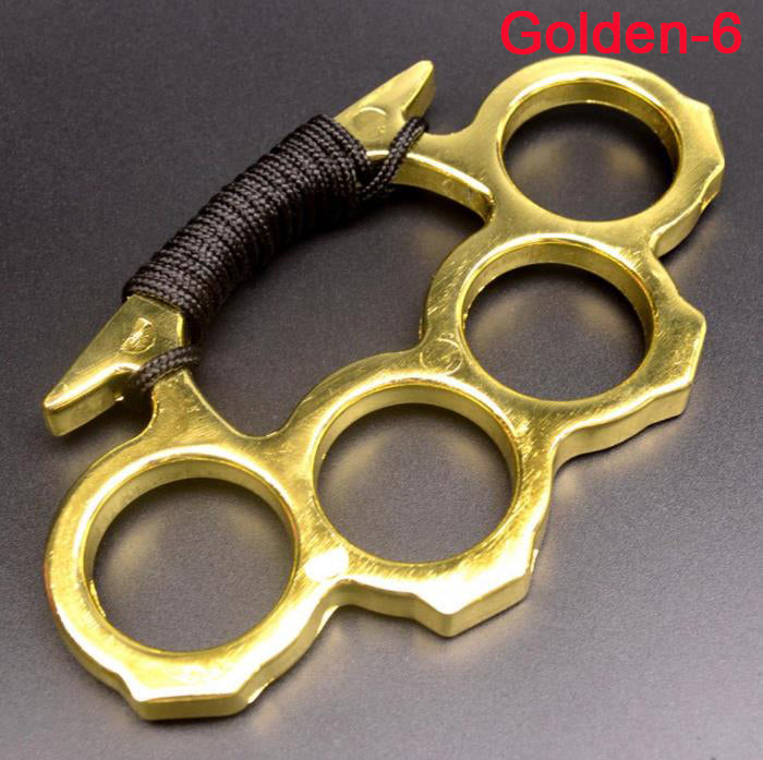 Order - Solid Brass Knuckles Duster For Self Defense Window Breaker EDC Supplies