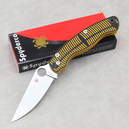 Spyderco C36 Folding Knife – New Model with Dual-Tone G10 Handle and High-Hardness Survival Blade