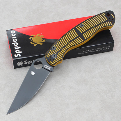 Spyderco C36 Folding Knife – New Model with Dual-Tone G10 Handle and High-Hardness Survival Blade