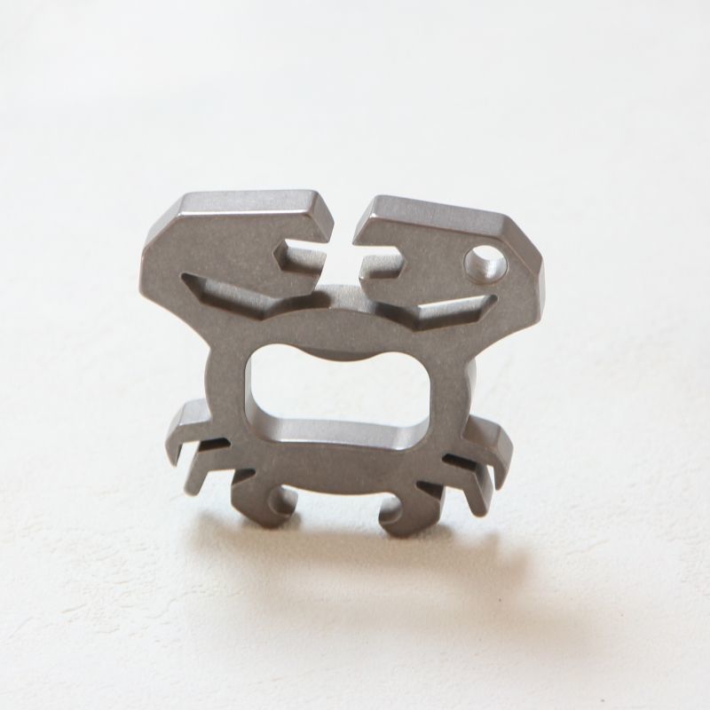 Titanium Crab Bottle Opener EDC Keychain Backpack Tool
