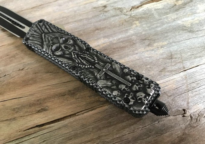 Cross Skull Switchblade