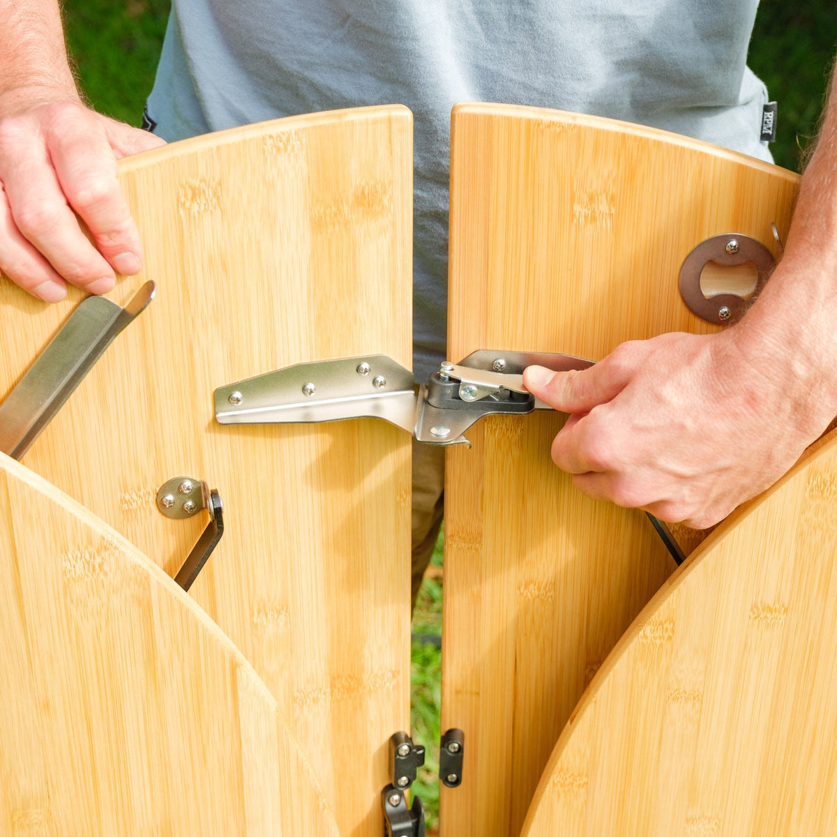 Zempire Kitpac Pro Round Bamboo Camp Table