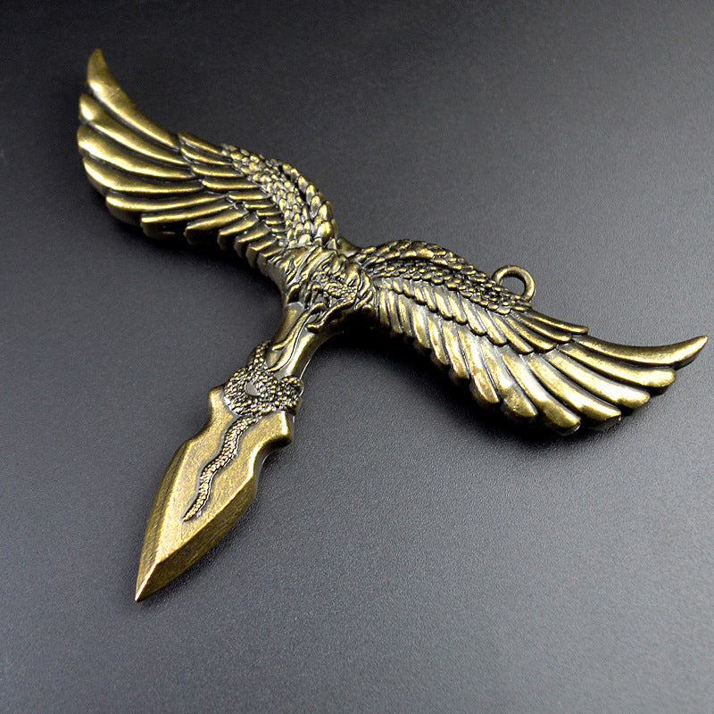 Outdoor Self-defense Knuckle Duster Travel Broken Window Survival Hammer with The Car Boxing Finger Tiger Charm Keychain