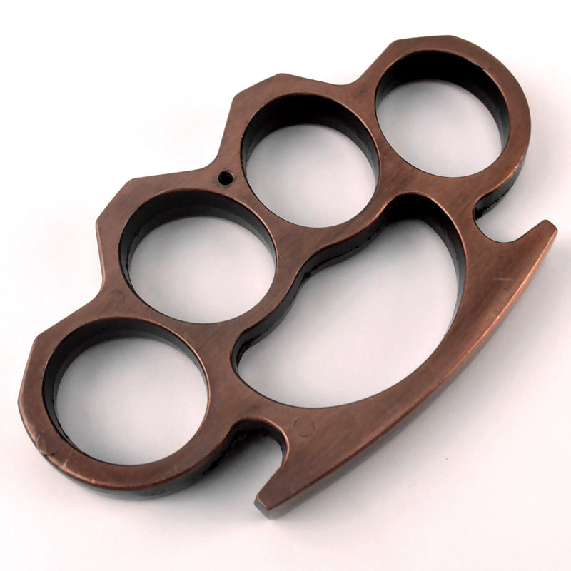 Beautiful Color Metal Brass Knuckle Duster Thickened Four Finger Tiger Fist Buckle Outdoor Camping Safety Defense Pocket EDC Tool