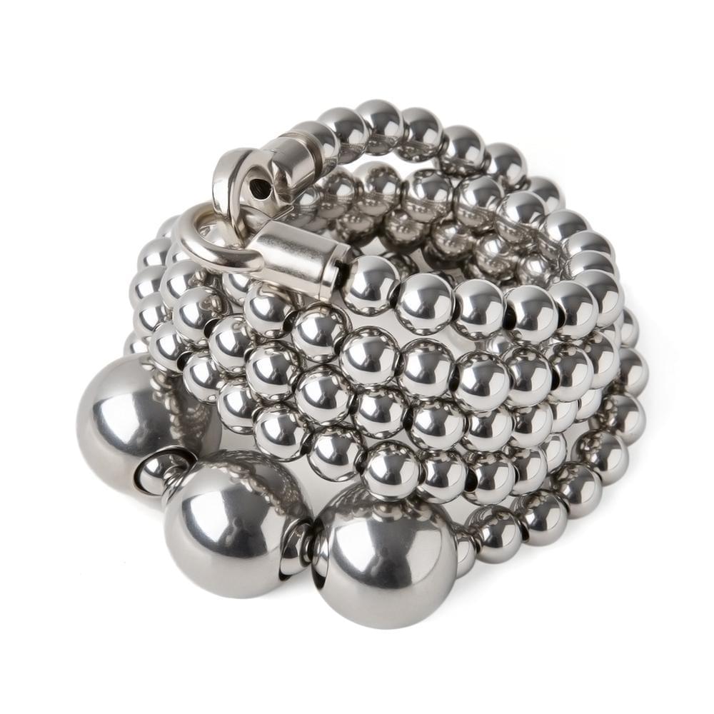 Acala Full Stainless Steel Self Defense Beads Bracelet