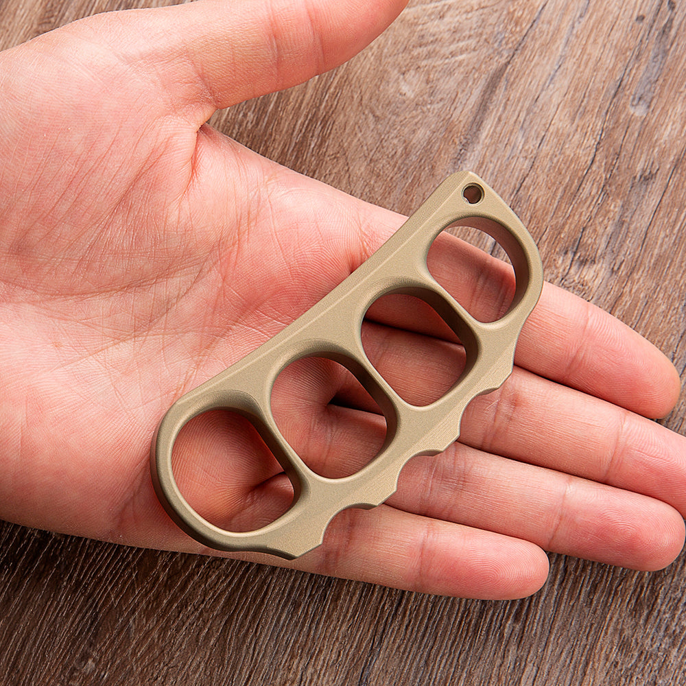 Pea Pods Four Finger Brass Knuckle Rings