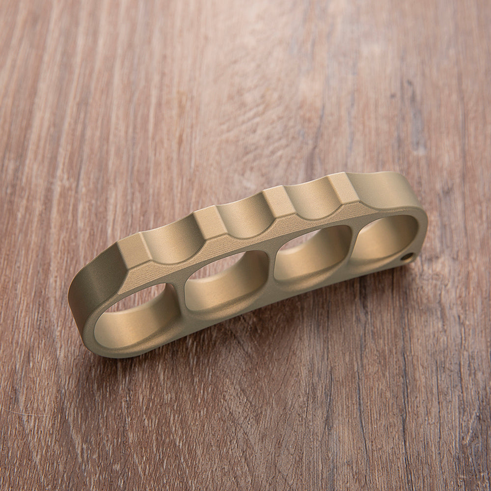 Pea Pods Four Finger Brass Knuckle Rings