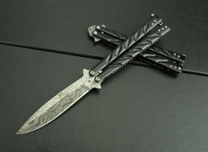 Corrugated Steel Folding Knife