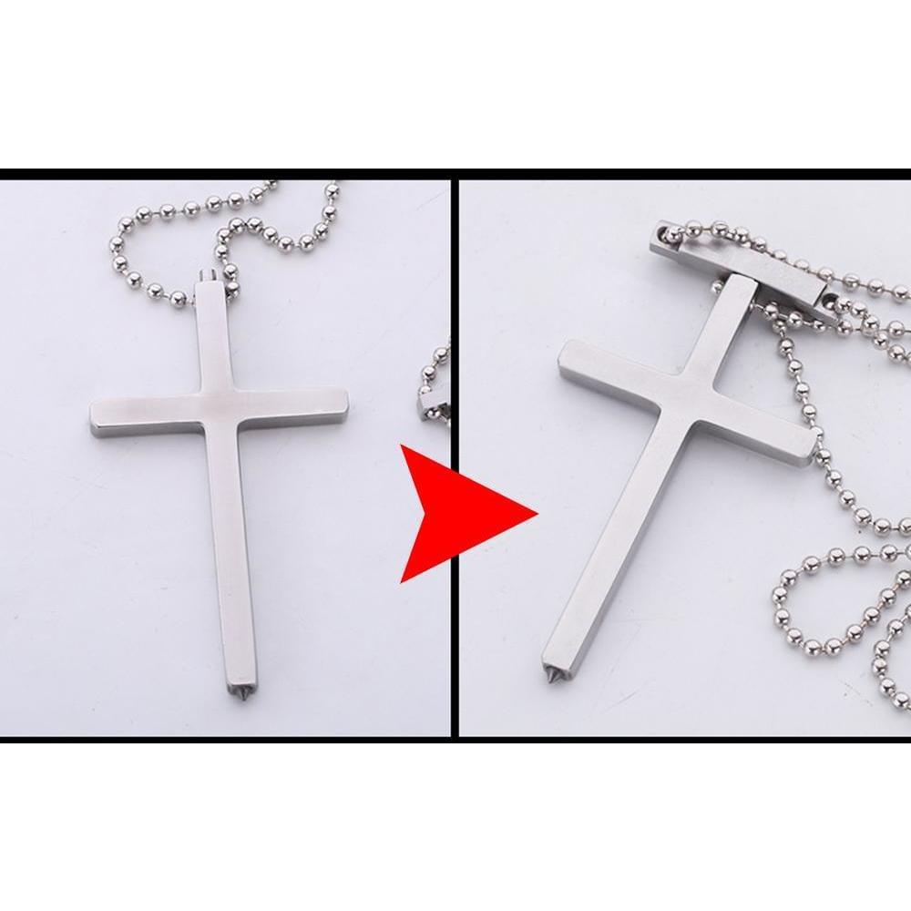 Cross Self Defense Spike Pendant