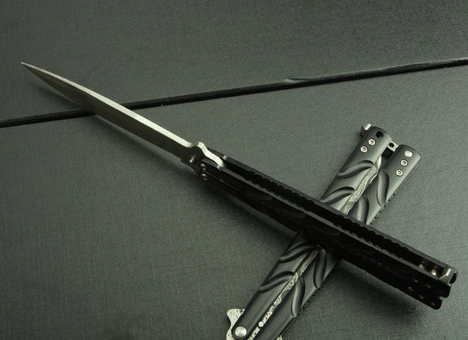 Corrugated Steel Folding Knife