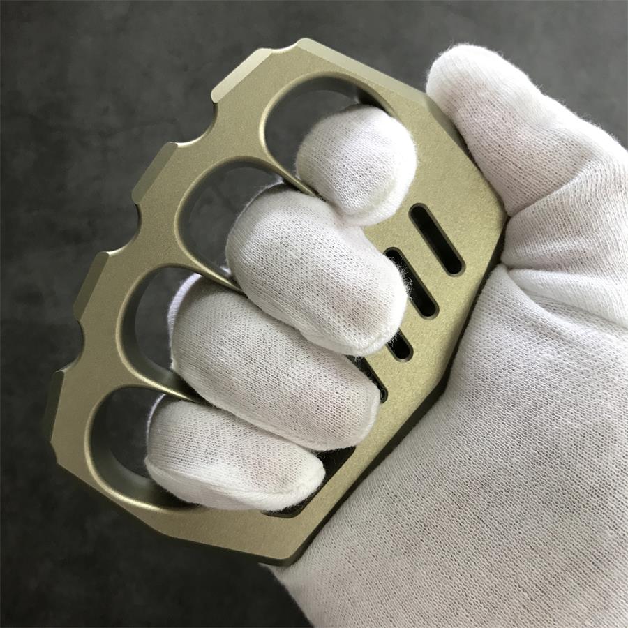 Aviation Aluminum Knuckle Dusters Large Finger Hole EDC Tool