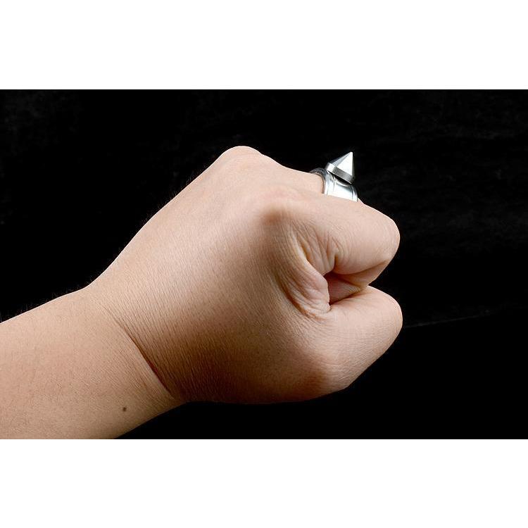 Full Stainless Steel Spike Ring Self Defense With Ball Chain - Cakra EDC Gadgets